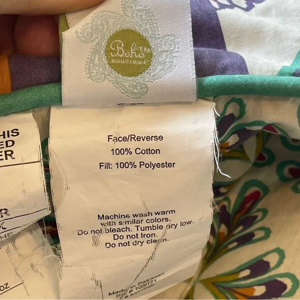 Boho Boutique “Beach Babe” Reversible Comforter Set.